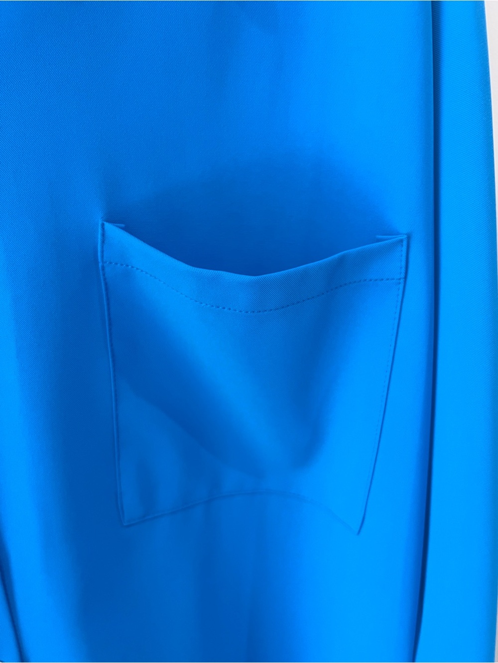 Entro Bright Blue Button Up Dress Tunic Size Large - Picture 6 of 16